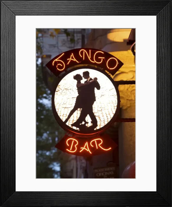 Framed Print : Tango Bar sign, Buenos Aires, Argentina Framed Print : Tango Bar sign, Buenos Aires, Argentina