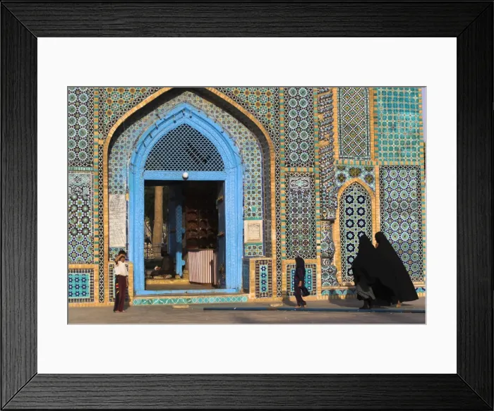 Framed Print : Afghanistan, Mazar-I-Sharif, Pilgrims at the Shrine of Hazrat Ali Framed Print : Afghanistan, Mazar-I-Sharif, Pilgrims at the Shrine of Hazrat Ali