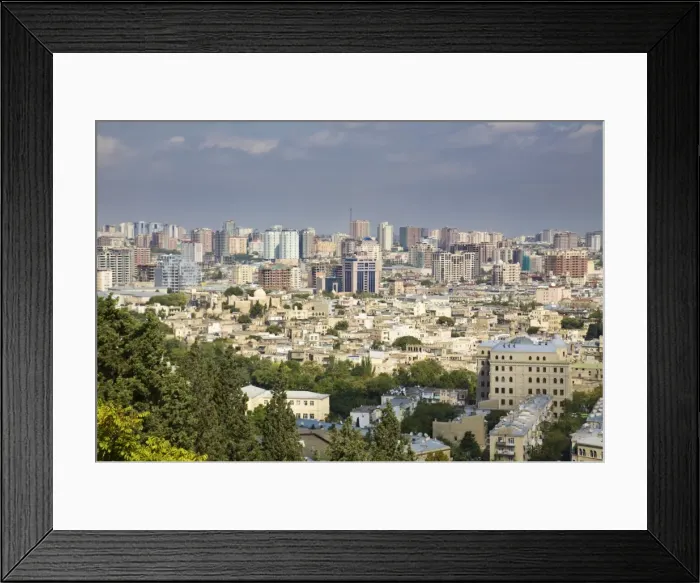 Framed Print : Azerbaijan, Baku, View of Baku Framed Print : Azerbaijan, Baku, View of Baku