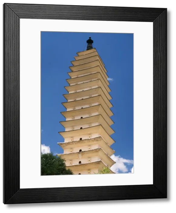 Framed Print : One of Dalis celebrated pagodas comprising Framed Print : One of Dalis celebrated pagodas comprising