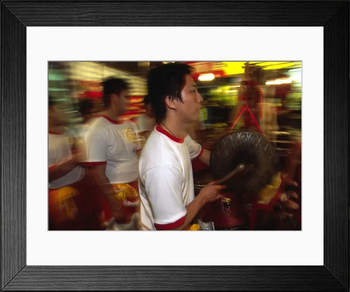 Framed Print : Musicians armed with drums and cymbals accompany Lion Framed Print : Musicians armed with drums and cymbals accompany Lion