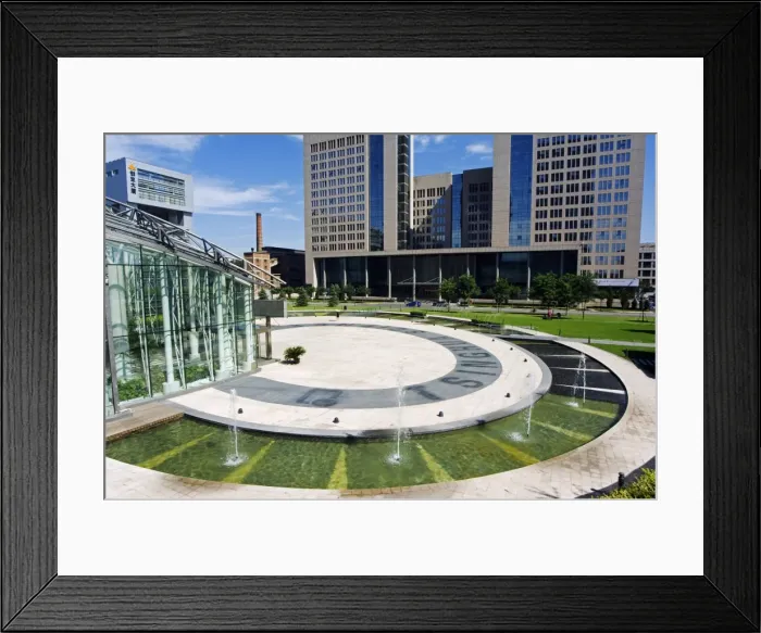 Framed Print : Modern architecture at Tsinghua Scientific Park