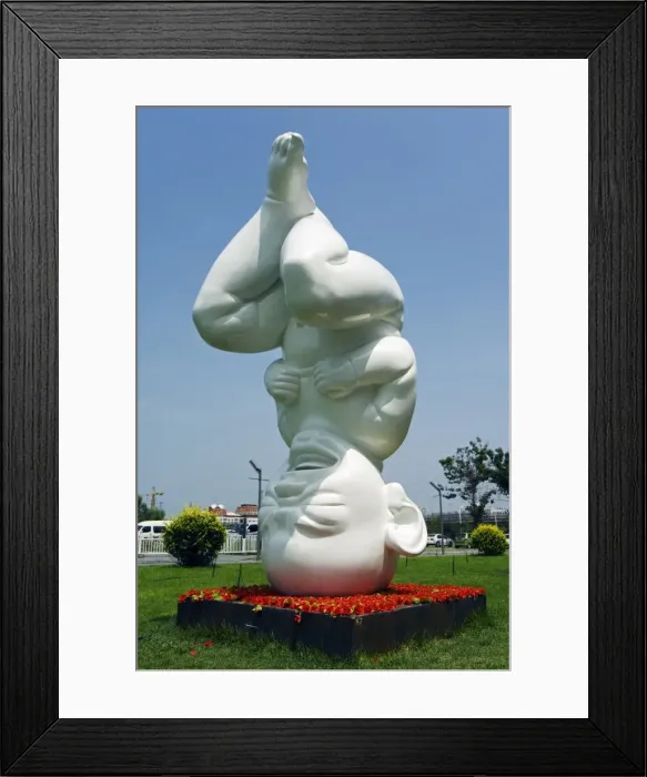Framed Print : A big baby statue at the Institute of Art and Technology