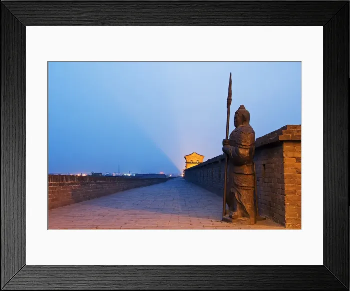 Framed Print : Ornamental guard on the last remaining intact Ming Framed Print : Ornamental guard on the last remaining intact Ming