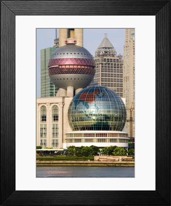 Framed Print : China, Shanghai, Pudong New Area