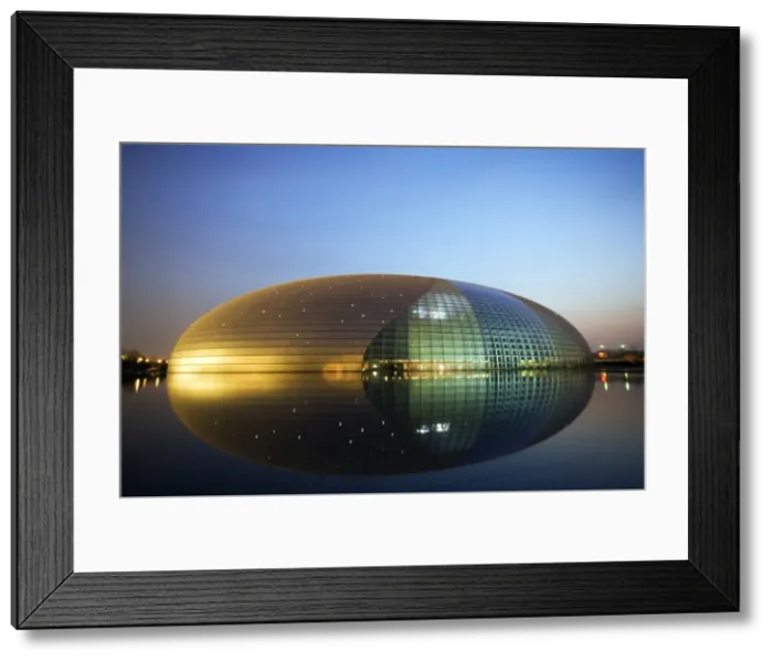 Framed Print : China Beijing An illuminated National Grand Theatre Framed Print : China Beijing An illuminated National Grand Theatre
