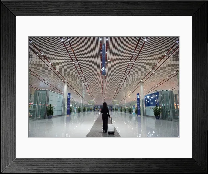 Framed Print : China, Beijing, Beijing Capital Airport Framed Print : China, Beijing, Beijing Capital Airport