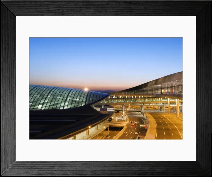 Framed Print : China, Beijing, Beijing Capital Airport