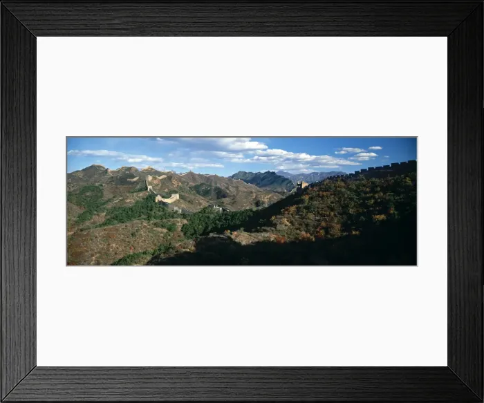 Framed Print : Panorama of Great Wall of China Framed Print : Panorama of Great Wall of China