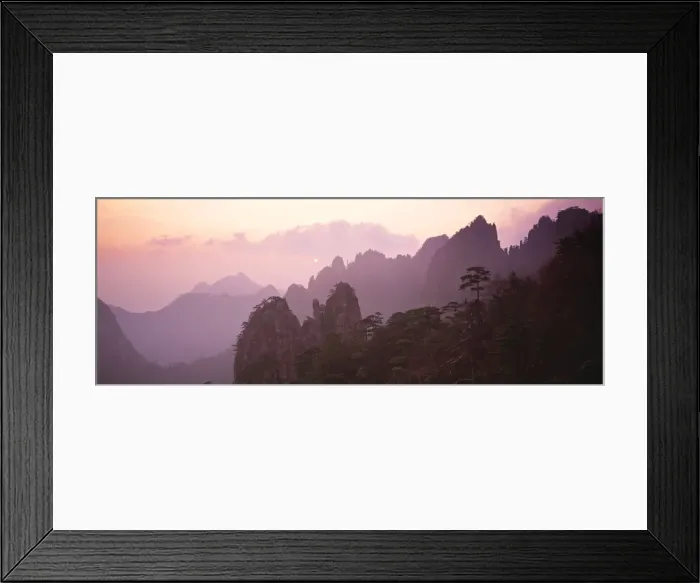 Framed Print : Huang Shan Mountains