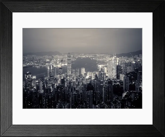 Framed Print : Victoria Harbour & Hong Kong Island from The Peak, Hong Kong, China Framed Print : Victoria Harbour & Hong Kong Island from The Peak, Hong Kong, China