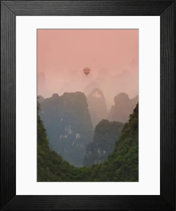 Framed Print : Karst Mountain Landscape Framed Print : Karst Mountain Landscape