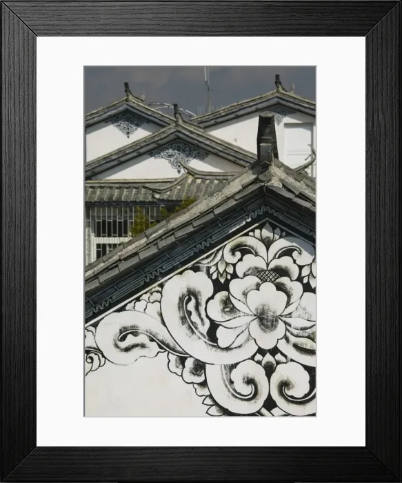 Framed Print : China, Yunnan Province, Dali, Old Town, Roof Detail of Dali Old Town Framed Print : China, Yunnan Province, Dali, Old Town, Roof Detail of Dali Old Town