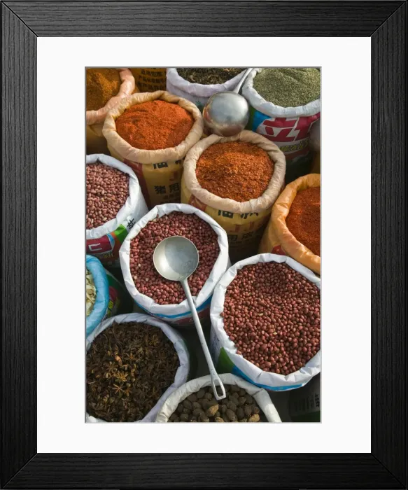 Framed Print : China, Yunnan Province, Erhai Hu Lake Area, Xizhou, market Framed Print : China, Yunnan Province, Erhai Hu Lake Area, Xizhou, market