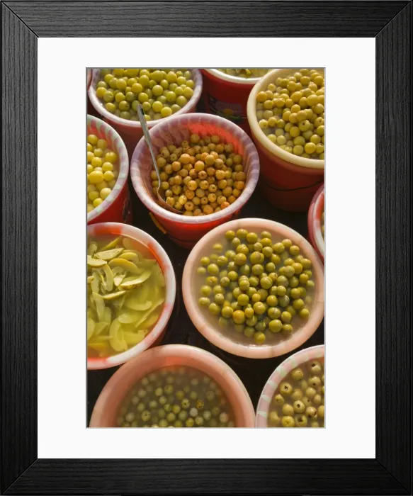 Framed Print : China, Yunnan Province, Erhai Hu Lake Area, Xizhou, market, olives Framed Print : China, Yunnan Province, Erhai Hu Lake Area, Xizhou, market, olives