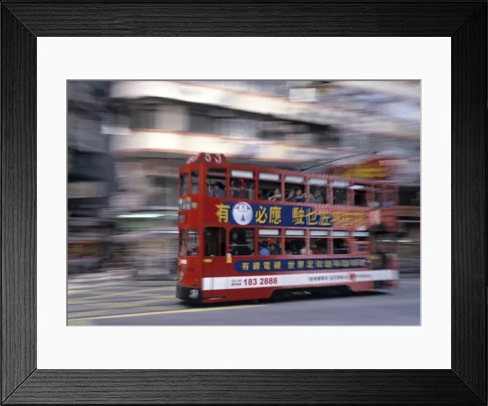 Framed Print : Tram, Hong Kong Framed Print : Tram, Hong Kong