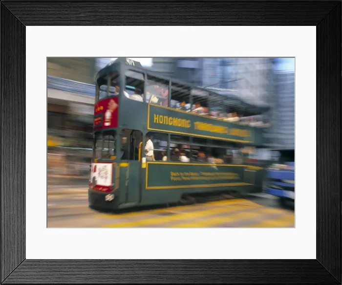 Framed Print : Tram, Wan Chai Framed Print : Tram, Wan Chai