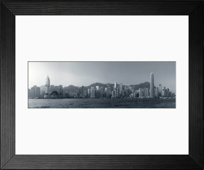Framed Print : Skyline of Hong Kong Island from Kowloon, Hong Kong, China Framed Print : Skyline of Hong Kong Island from Kowloon, Hong Kong, China
