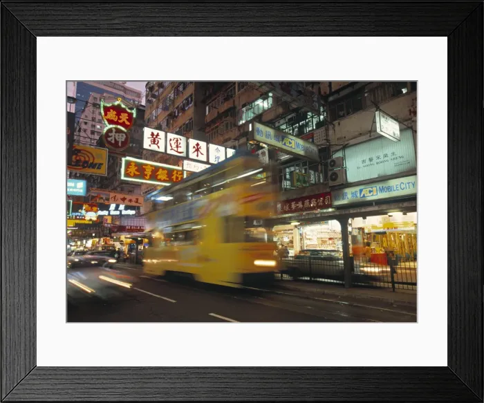 Framed Print : Tram, Causeway Bay Framed Print : Tram, Causeway Bay