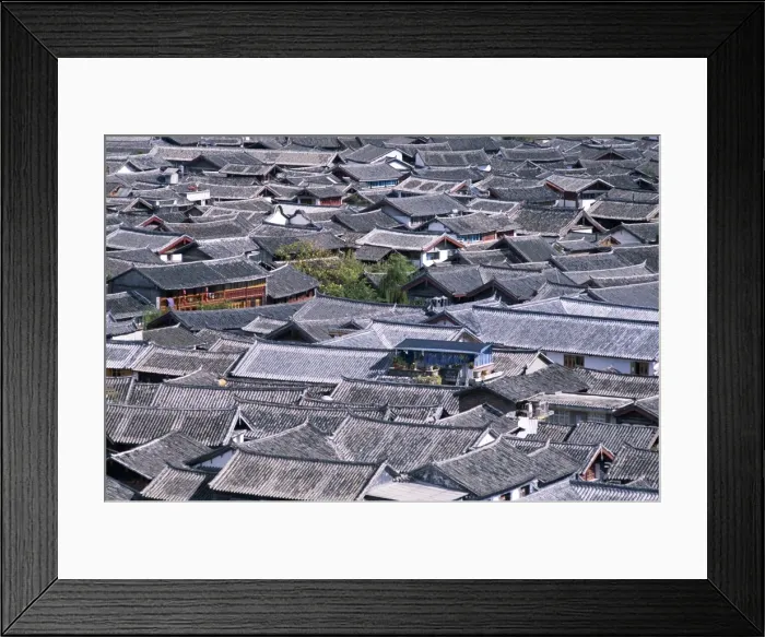 Framed Print : Old Town / Ancient Rooftops Framed Print : Old Town / Ancient Rooftops