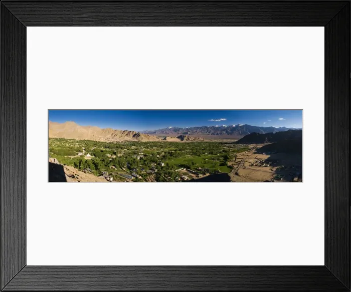 Framed Print : Panorama of the town of Leh, Ladakh, India Framed Print : Panorama of the town of Leh, Ladakh, India