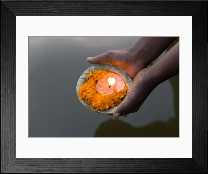Framed Print : River Ganges, Kumbh Mela Festival, Allahabad, Uttar Pradesh, India