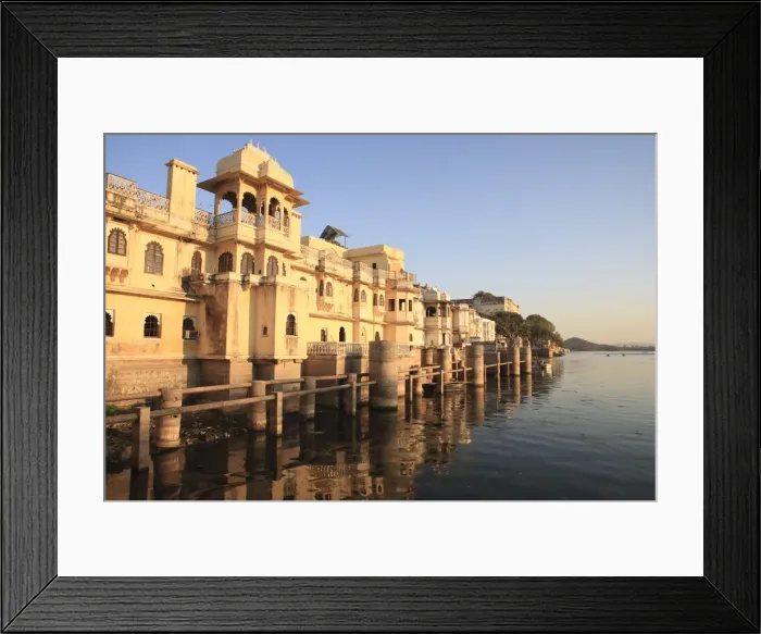 Framed Print : Gangaur Ghat, Pichola Lake, Udaipur, Rajasthan, India Framed Print : Gangaur Ghat, Pichola Lake, Udaipur, Rajasthan, India