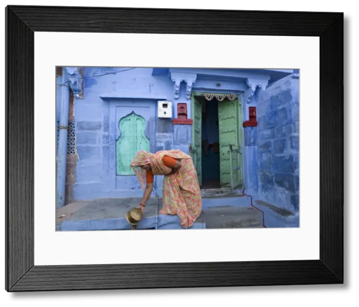 Framed Print : Traditional Blue Architecture Framed Print : Traditional Blue Architecture