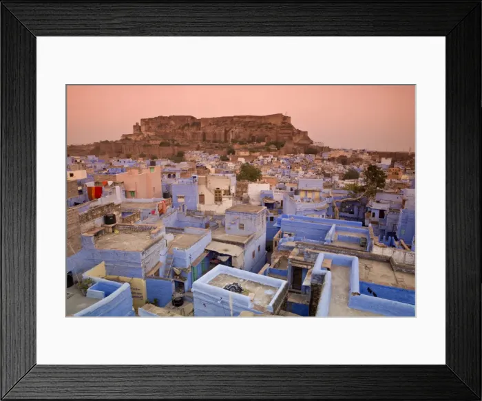 Framed Print : Rooftops, Jodhpur (The Blue City), Rajasthan, India Framed Print : Rooftops, Jodhpur (The Blue City), Rajasthan, India