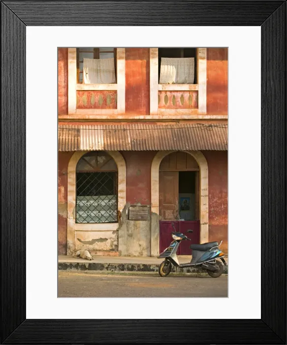 Framed Print : Fontainhas Area, Goa, Panaji, India