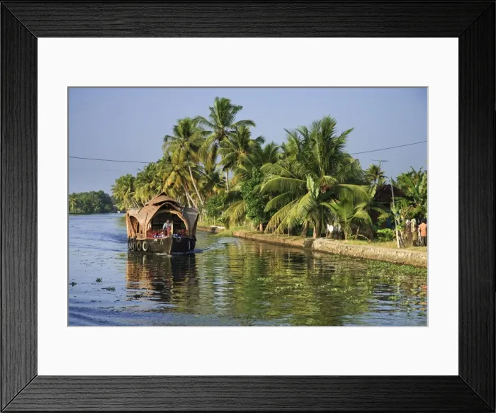 Framed Print : Kerala Backwaters near Allapuzha
