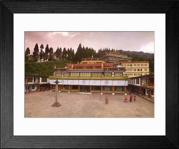 Framed Print : India, Sikkim, Gangtok, Rumtek Gompa Complex, Main monastery building Framed Print : India, Sikkim, Gangtok, Rumtek Gompa Complex, Main monastery building