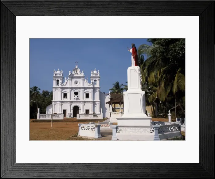 Framed Print : The picturesque whitewashed church at the village of Cavelossim
