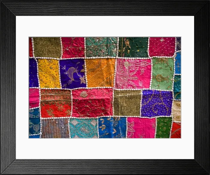 Framed Print : Elaborate rugs for sale in Jaiselmeer market, Rajasthan, India Framed Print : Elaborate rugs for sale in Jaiselmeer market, Rajasthan, India