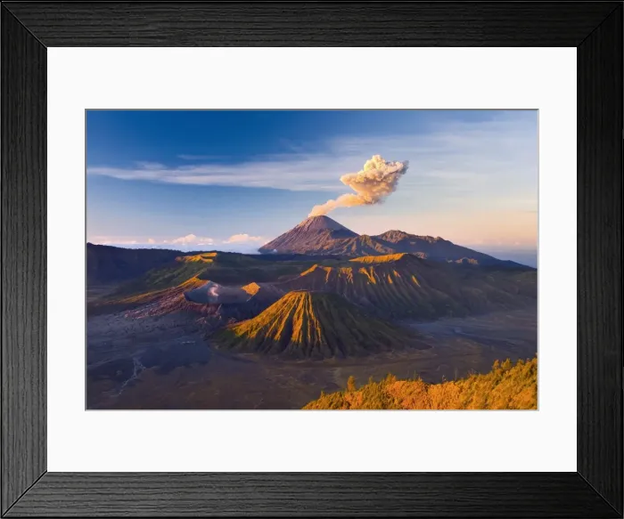 Framed Print : Gunung Bromo Crater from Mt Framed Print : Gunung Bromo Crater from Mt