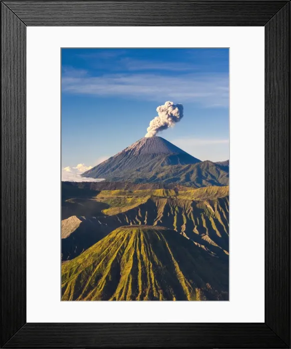 Framed Print : Gunung Bromo Crater, viewed from Mt Framed Print : Gunung Bromo Crater, viewed from Mt