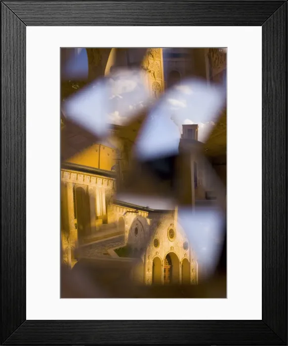Framed Print : Mirrorwork & reflections inside Tabatabei traditional house Framed Print : Mirrorwork & reflections inside Tabatabei traditional house