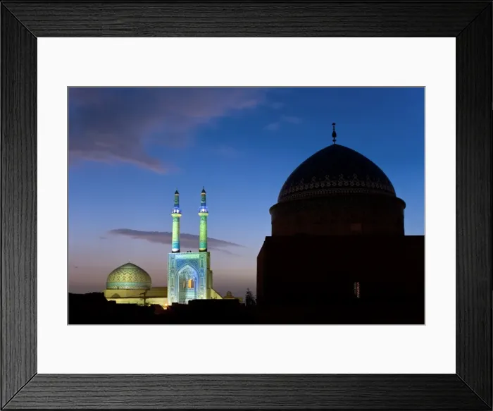 Framed Print : Jameh Mosque, Yazd, Iran Framed Print : Jameh Mosque, Yazd, Iran