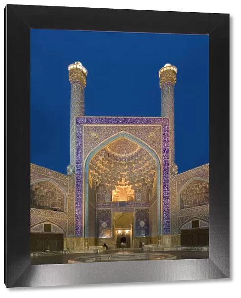 The entrance gate to Imam Mosque, Isfahan, Iran