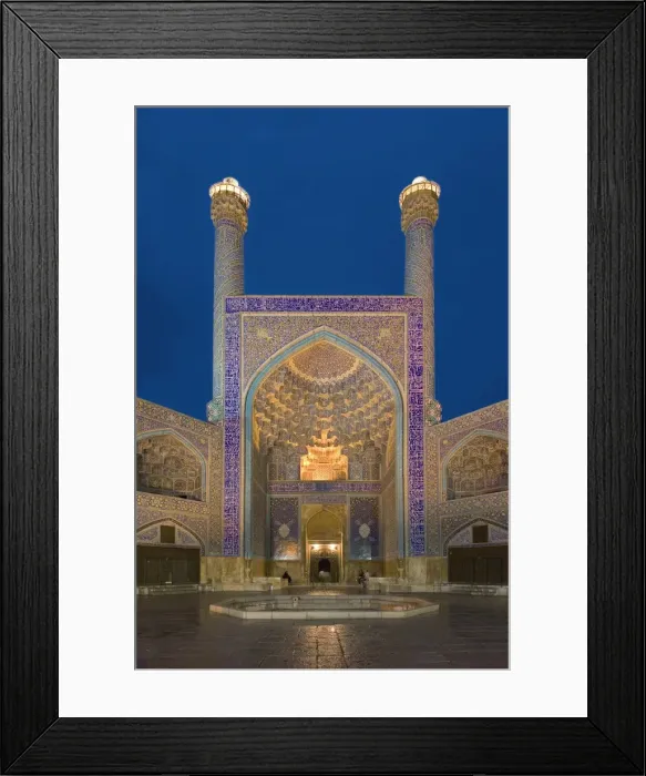 Framed Print : The entrance gate to Imam Mosque, Isfahan, Iran Framed Print : The entrance gate to Imam Mosque, Isfahan, Iran