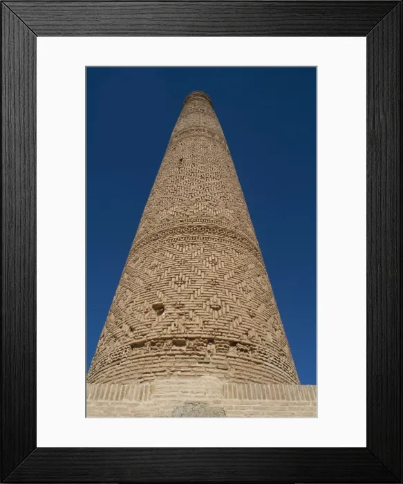 Framed Print : The Khosrogerd minaret, near Sabzevar, Iran Framed Print : The Khosrogerd minaret, near Sabzevar, Iran