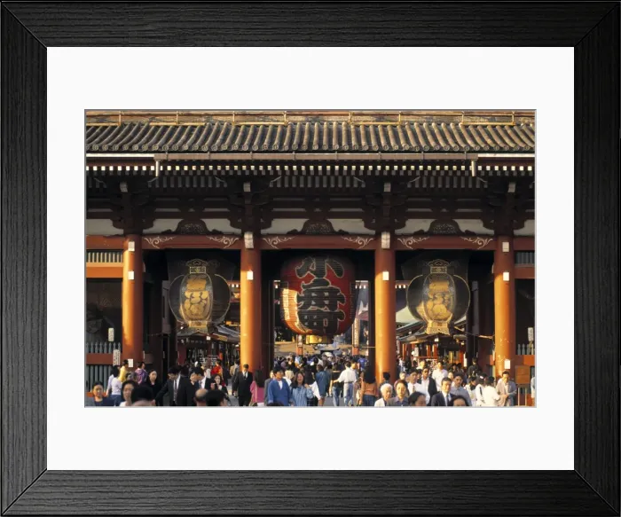 Framed Print : Hozo Mon Gate Framed Print : Hozo Mon Gate