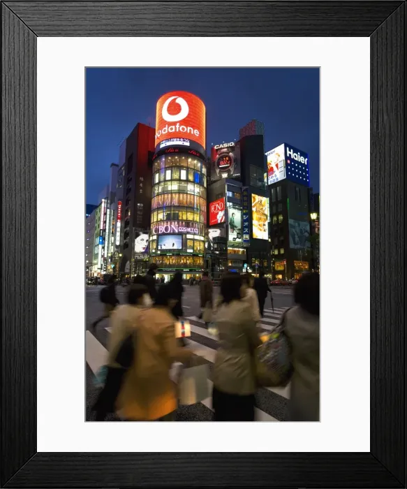 Framed Print : Ginza, Tokyo, Japan Framed Print : Ginza, Tokyo, Japan