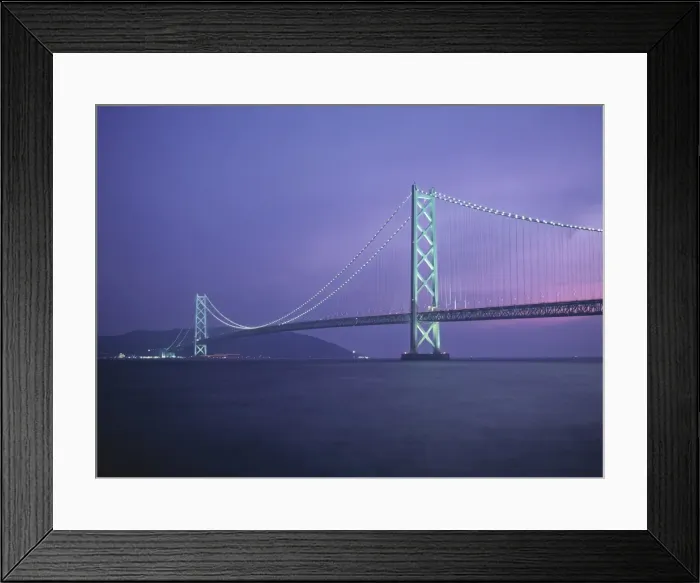 Framed Print : Honshu-Shikoku Bridge, Nr Framed Print : Honshu-Shikoku Bridge, Nr