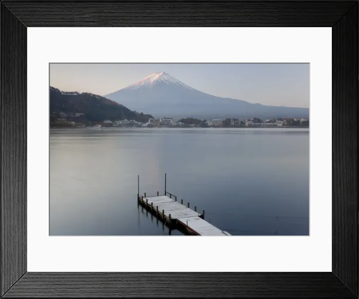 Framed Print : Mt. Fuji & Lake Kawaguchi, Kansai region, Honshu, Japan Framed Print : Mt. Fuji & Lake Kawaguchi, Kansai region, Honshu, Japan
