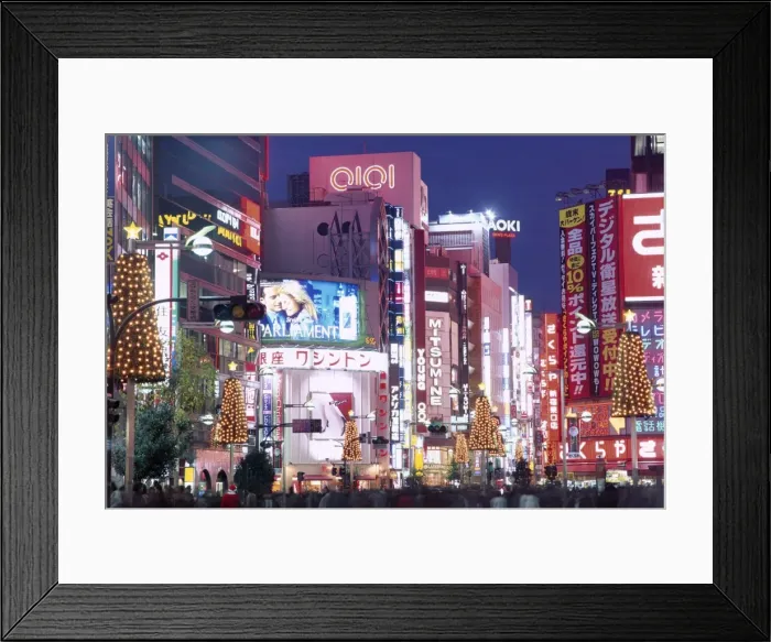 Framed Print : Shinjuku / Shinjuku-dori / Nightlights Framed Print : Shinjuku / Shinjuku-dori / Nightlights