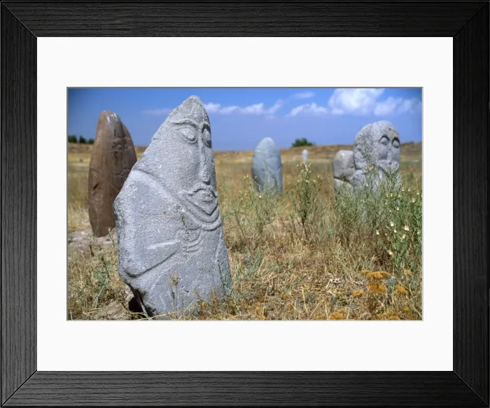 Framed Print : Stone Balbals or tomb markers Framed Print : Stone Balbals or tomb markers