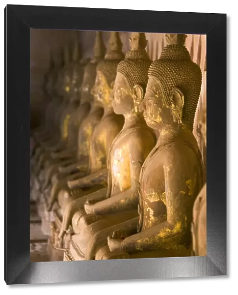Rows of Buddha statues, Wat Si Saket, Vientiane, Laos