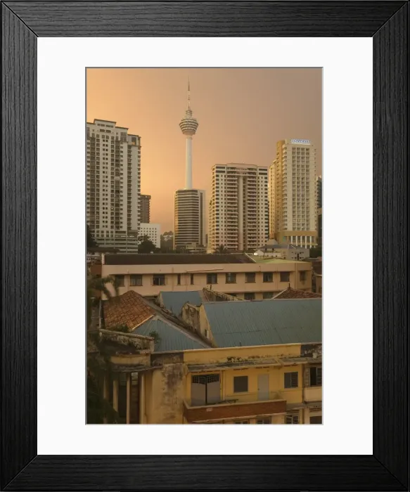 Framed Print : KL Tower viewed from Bukit Bintang, Kuala Lumpur, Malaysia Framed Print : KL Tower viewed from Bukit Bintang, Kuala Lumpur, Malaysia
