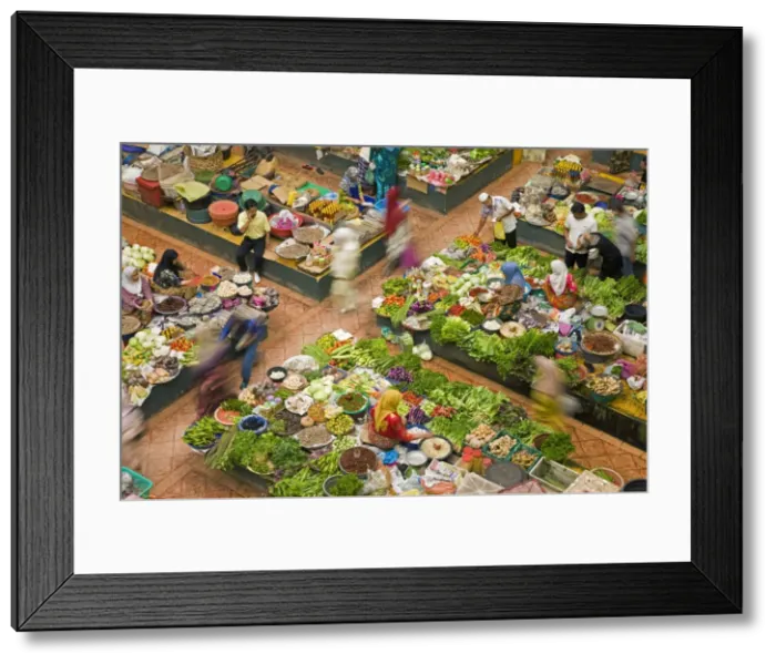Framed Print : Malaysia, Kelantan State, Kota Bharu, central market